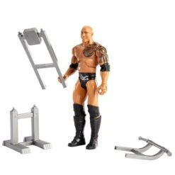 MATTEL WWE Wrekkin - The Rock Actionfigur -Hochwertiger Spielzeugladen 194037 2