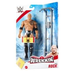 MATTEL WWE Wrekkin - The Rock Actionfigur -Hochwertiger Spielzeugladen 194037 5