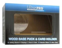 Ultra Pro Real Wood Base Puck & Card Holder
