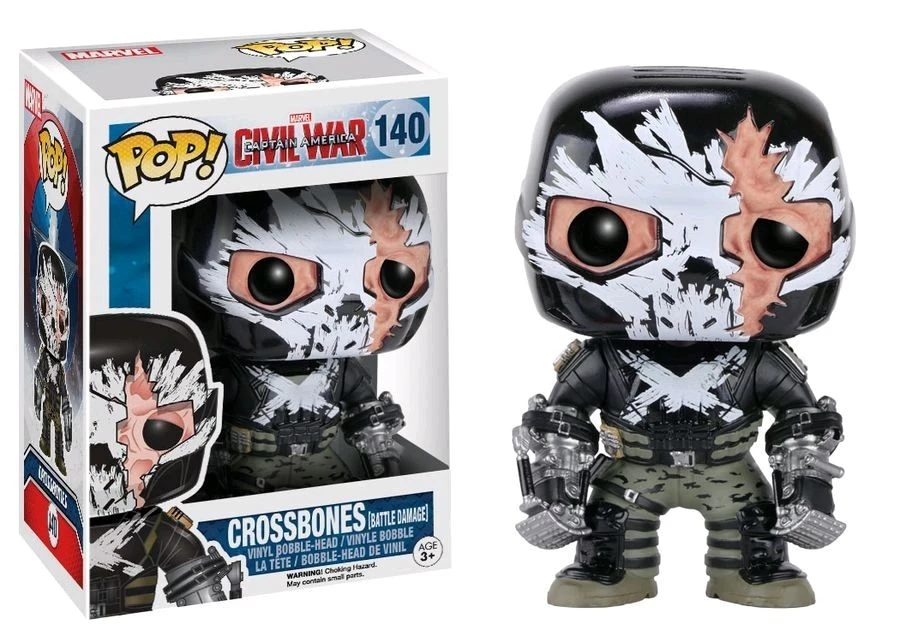 FUNKO POP! - Captain America CW - Crossbones Battle Damaged Figur 3 FUNKO POP! - Captain America CW - Crossbones Battle Damaged Figur