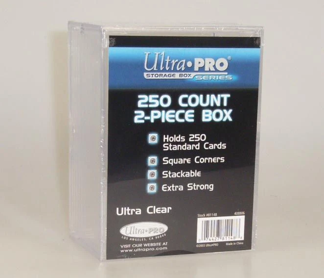 Ultra Pro Plastikkasten Für 250 Karten, 2 Teile 3 Ultra Pro Plastikkasten Für 250 Karten, 2 Teile