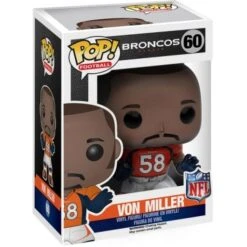 FUNKO POP! - Von Miller Figur - NFL Denver Broncos (Home) -Hochwertiger Spielzeugladen 60 funko pop figure nfl von miller box