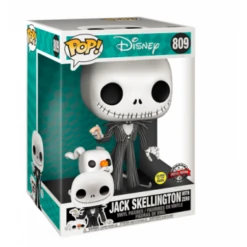 FUNKO POP! - Jack Skellington Mit Zero Figur - Nightmare Before XMas 25cm (Glow) -Hochwertiger Spielzeugladen 68983 jjyfzc2