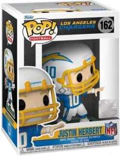 FUNKO POP! - Justin Herbert Figur - NFL Los Angeles Chargers Home -Hochwertiger Spielzeugladen 719h5l7nxal. ac sl1300