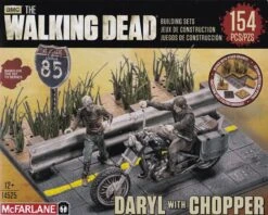 The Walking Dead Building Set - Daryl With Chopper