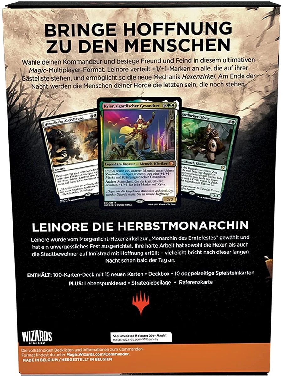 Wizards Of The Coast Magic Innistrad: Mitternachtsjagd Commander-Decks 2er Set (DE) 17 Wizards Of The Coast Magic Innistrad: Mitternachtsjagd Commander-Decks 2er Set (DE) – Bild 15