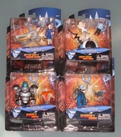 Diverse Megamind 9cm Mini Figuren 4er Set