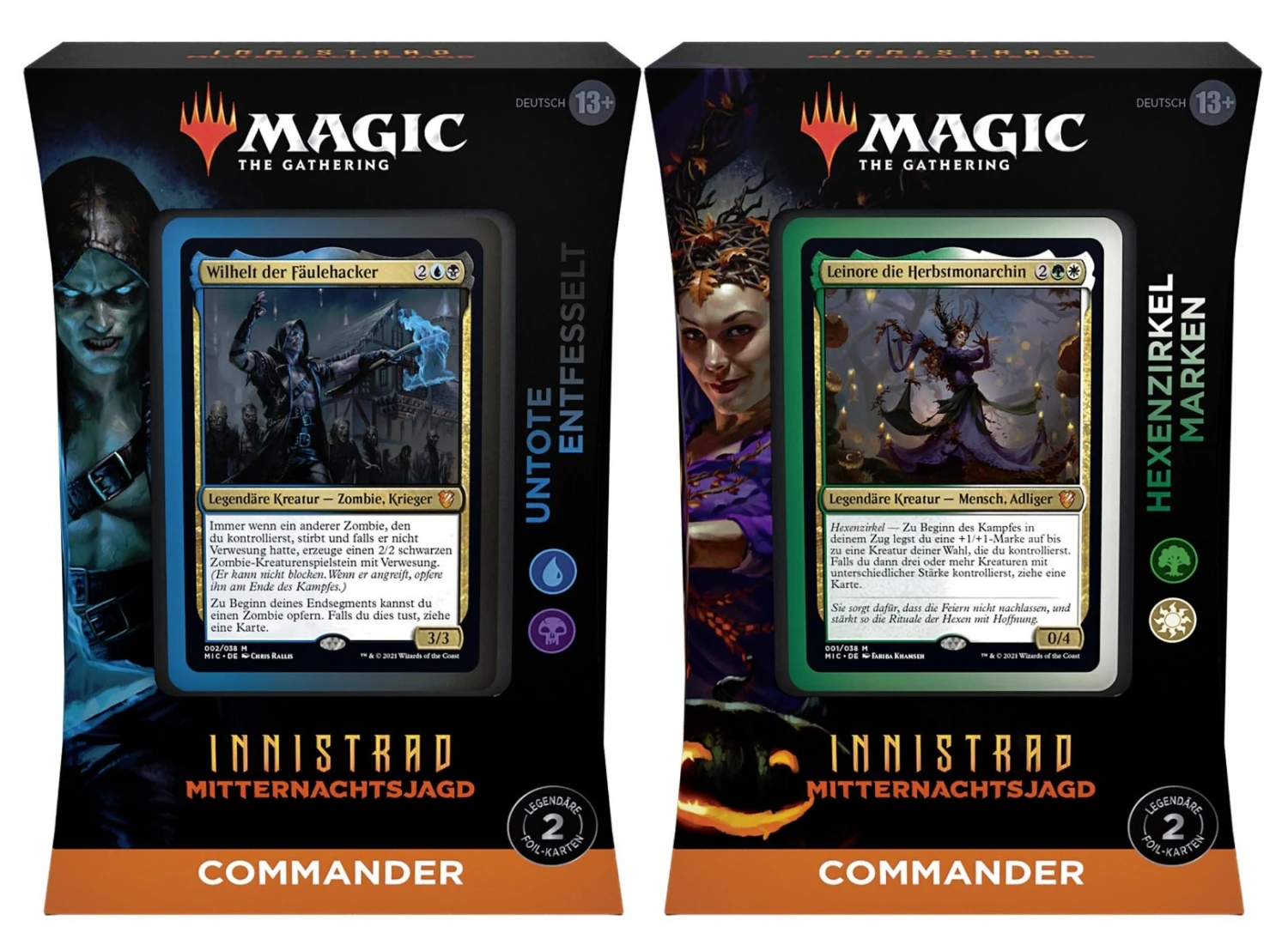 Wizards Of The Coast Magic Innistrad: Mitternachtsjagd Commander-Decks 2er Set (DE) 3 Wizards Of The Coast Magic Innistrad: Mitternachtsjagd Commander-Decks 2er Set (DE)