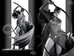 Catwoman Black And White Statue