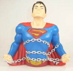 Monogram Spardose/Bank Superman Bust With Chains