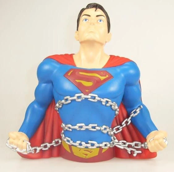 Monogram Spardose/Bank Superman Bust With Chains 3 Monogram Spardose/Bank Superman Bust With Chains