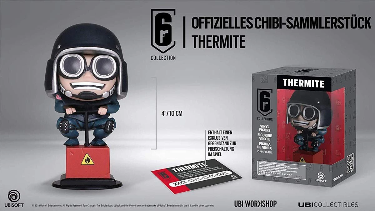 Ubisoft Six Collection 2 - Thermite 10cm Vinyl Figur 3 Ubisoft Six Collection 2 - Thermite 10cm Vinyl Figur