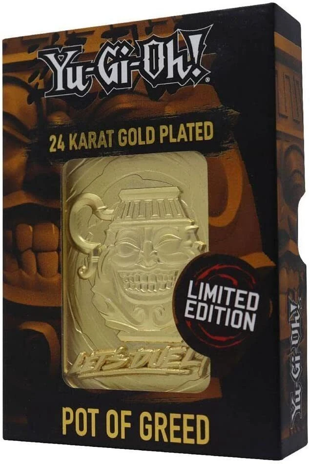 Diverse Fanattik - Yu-Gi-Oh! - Pot Of Greed 24 Karat Gold Plated 3 Diverse Fanattik - Yu-Gi-Oh! - Pot Of Greed 24 Karat Gold Plated