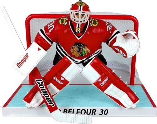 NHL - Chicago Blackhawks - Ed Belfour Mit Netz - Limited Edition Figur 3 NHL - Chicago Blackhawks - Ed Belfour Mit Netz - Limited Edition Figur