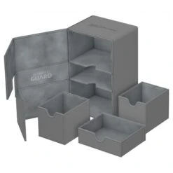 Ultimate Guard - Twin Flip N Tray 160+ XenoSkin Grau -Hochwertiger Spielzeugladen twin flip n tray 160 xenoskinee